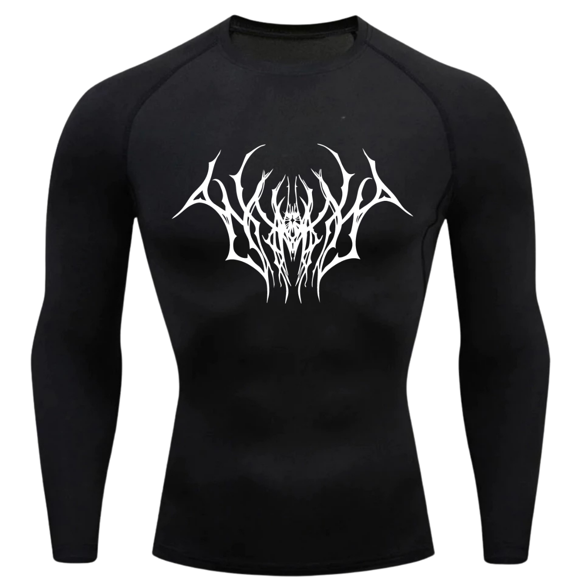 Camiseta Longa Compressão Proteção UV Cyber Tribal Draion Frente