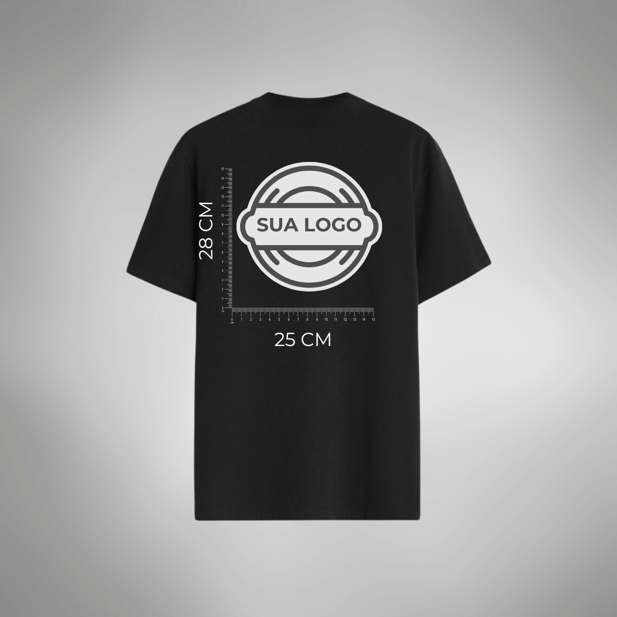 Camiseta PERSONALIZADA Algodão Premium Casual Algodão 30.1 Estampa Logo