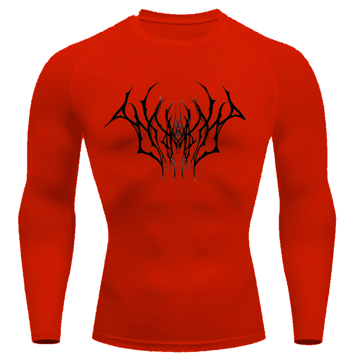 Camiseta Longa Compressão Proteção UV Cyber Tribal Draion Frente