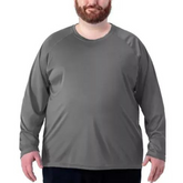 Camisa Plus Size Cinza Proteção Solar 50+