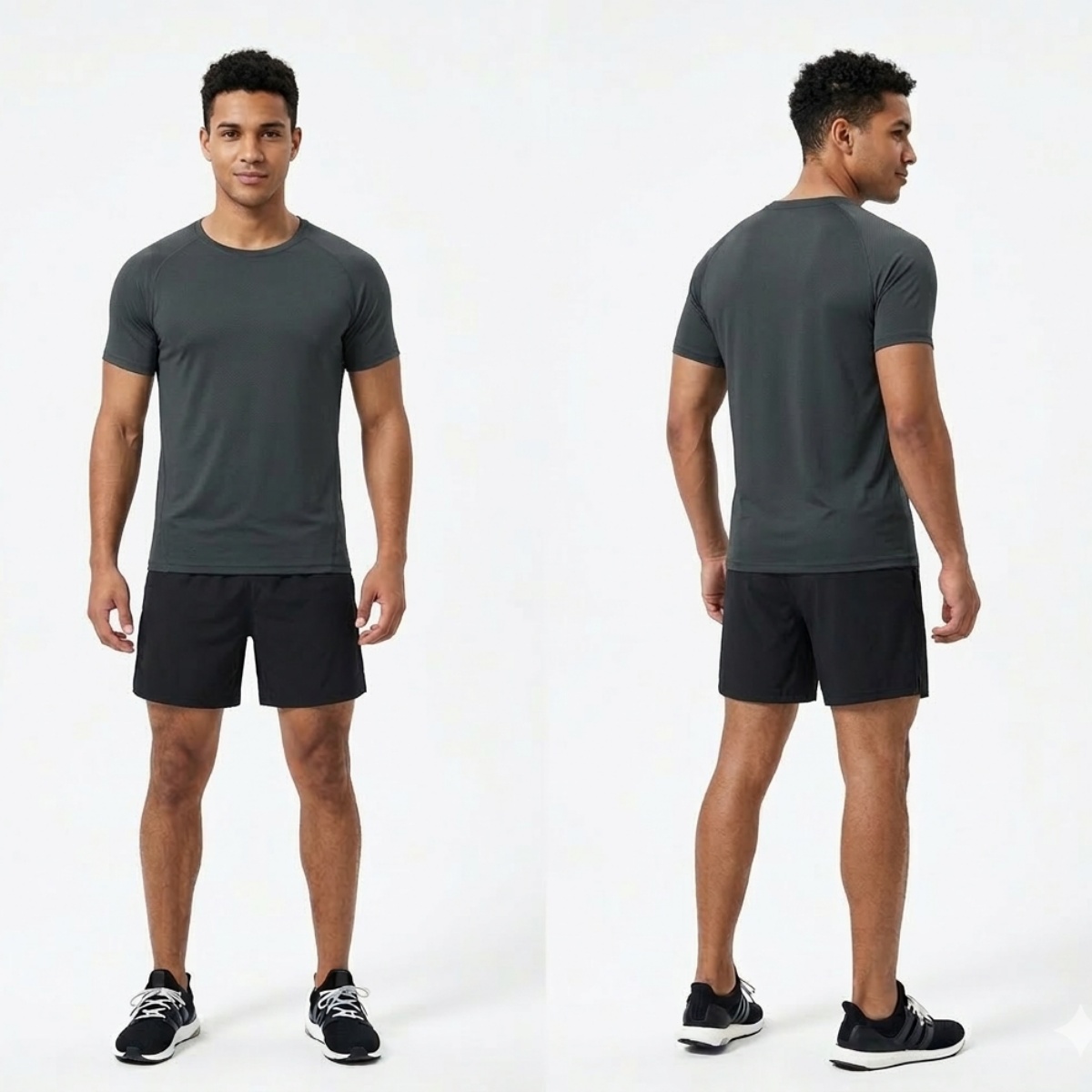 Camiseta Manga Curta Cinza Proteção Uv 50+ DryFit