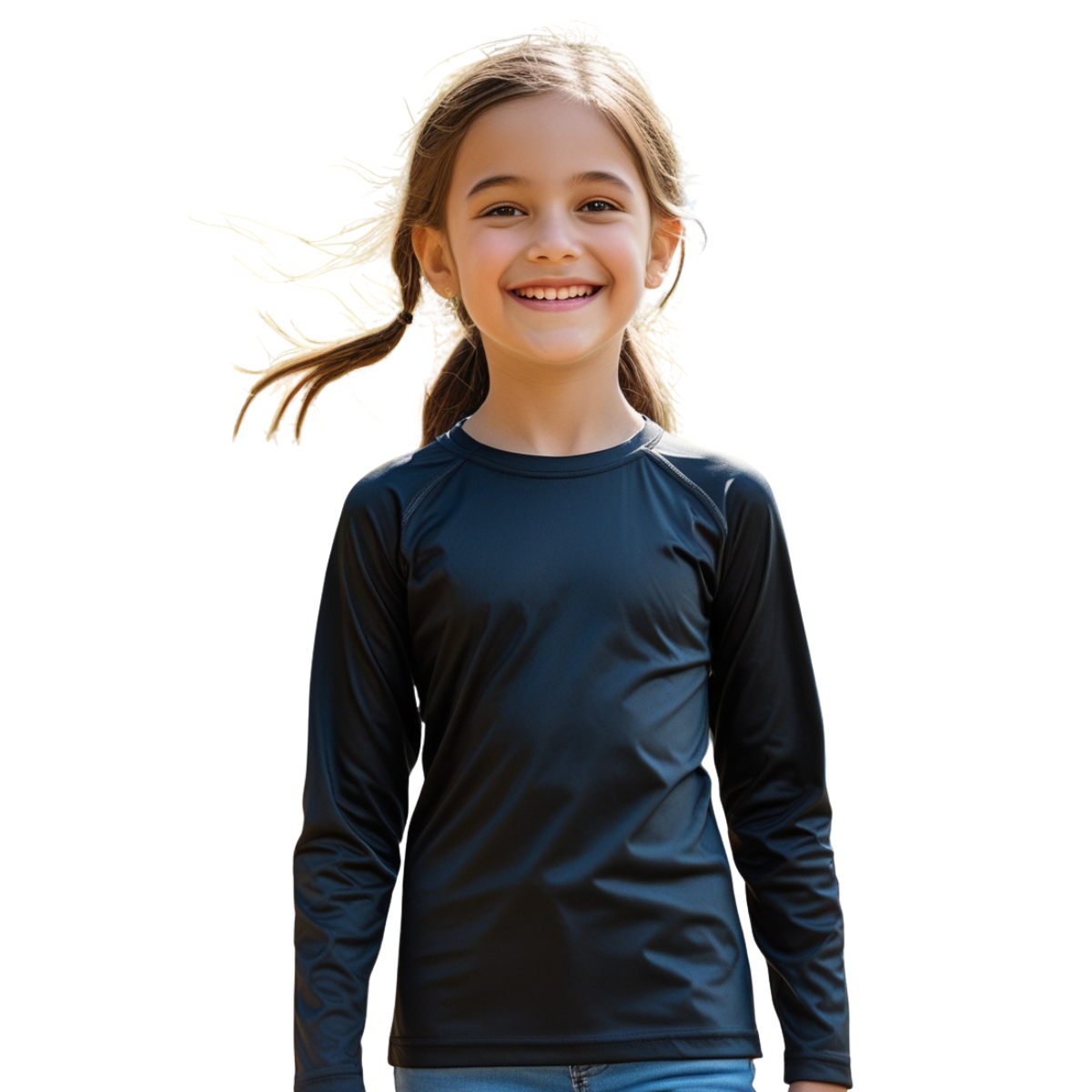 Camiseta Térmica Feminina Infantil Proteção Solar Uv 50+ - Todas as Cores