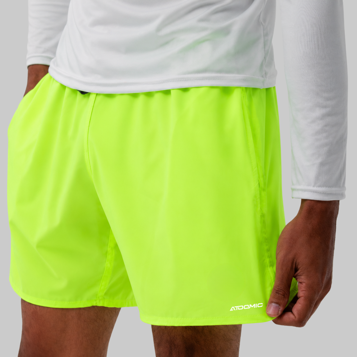 Bermuda Shorts Elastano Premium Mauricinho Treino - Verde Neon