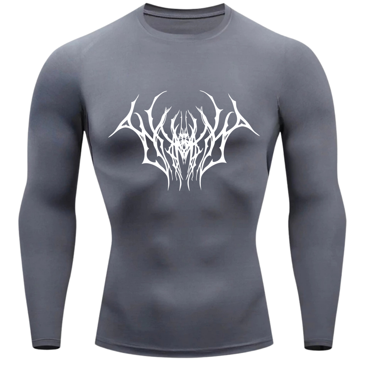 Camiseta Longa Compressão Proteção UV Cyber Tribal Draion Frente