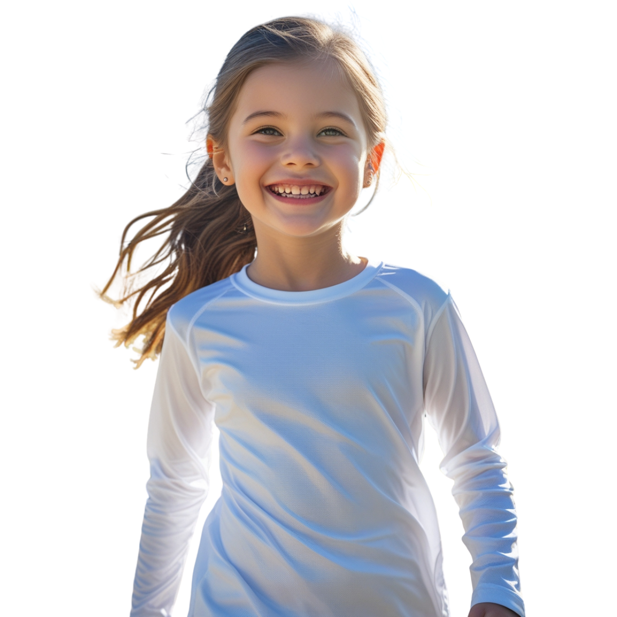 Camiseta Térmica Feminina Infantil Proteção Solar Uv 50+ - Todas as Cores