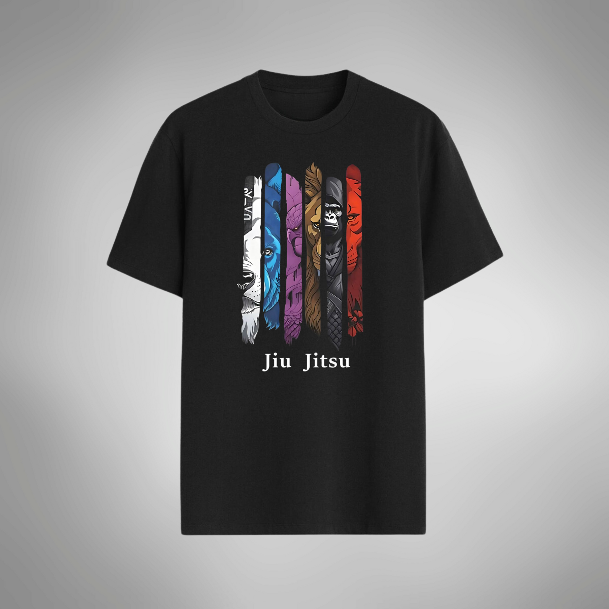 Camiseta Regular Casual Unissex Jiu Jitsu Faixas Algodão 30.1 Luta - 03