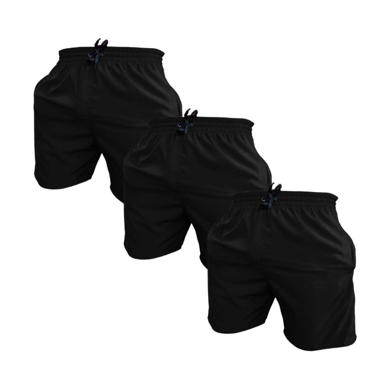 Kit 3 Bermuda Shorts Elastano Premium Treino