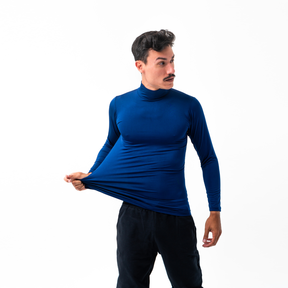 Camisa Segunda pele com Proteção UV azul marinho