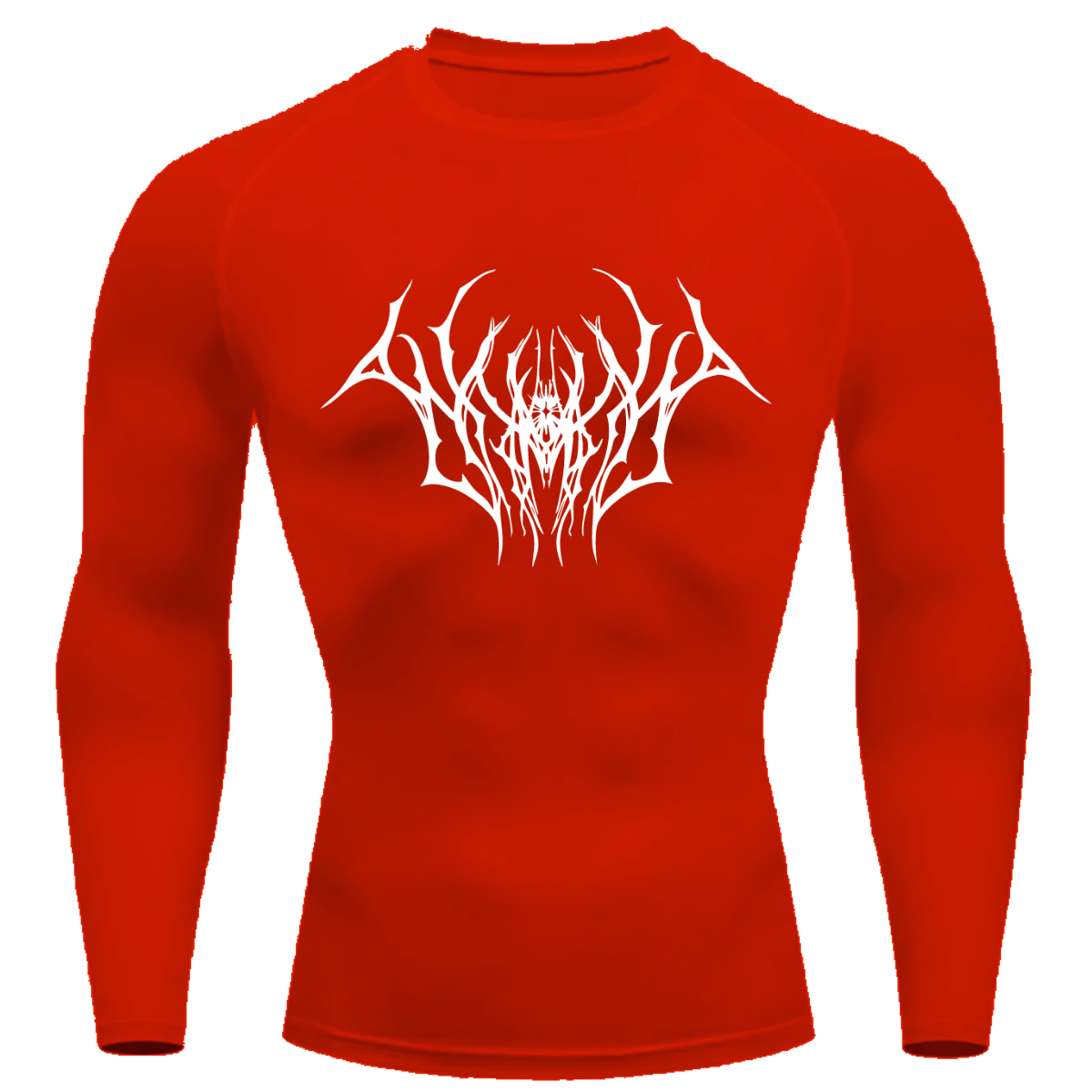 Camiseta Compressão Proteção Uv Estampada Na Frente Tecido Gelado Segunda Pele Manga Longa Cyber Tribal Draion