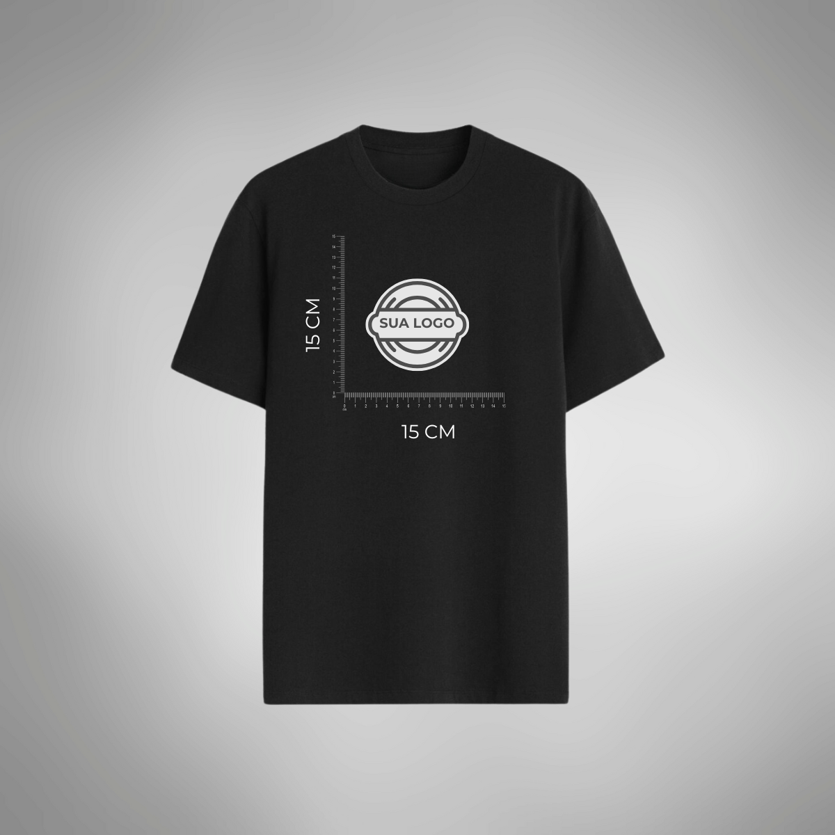 Camiseta PERSONALIZADA Algodão Premium Casual Algodão 30.1 Estampa Logo