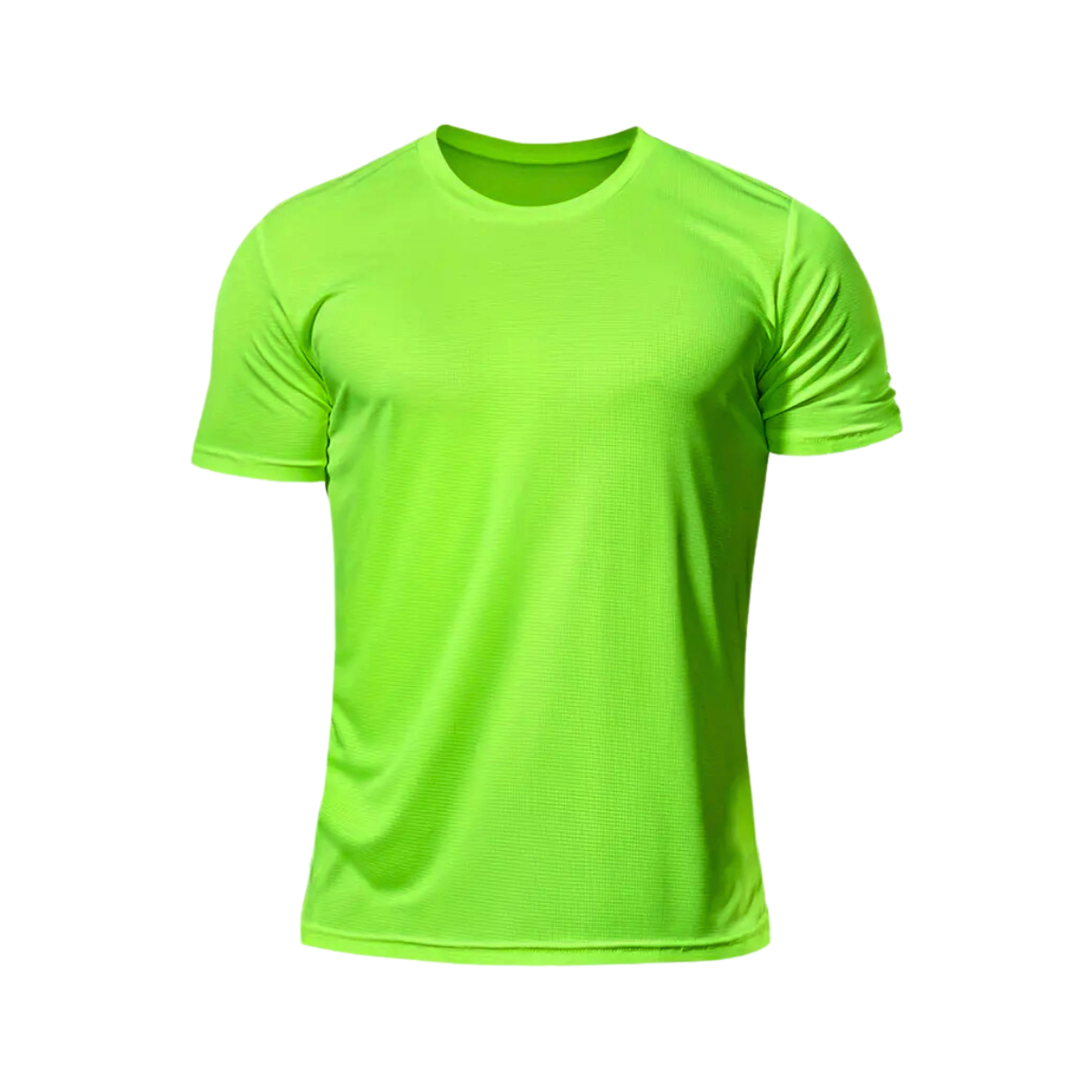 Camisa Curta Protecao Solar Uv 50 DryFit Verde Neon
