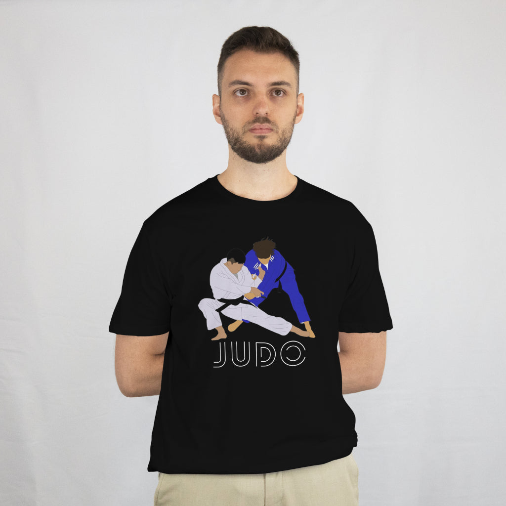Camiseta Regular Casual Unissex Judo Algodão 30.1 Luta - 05