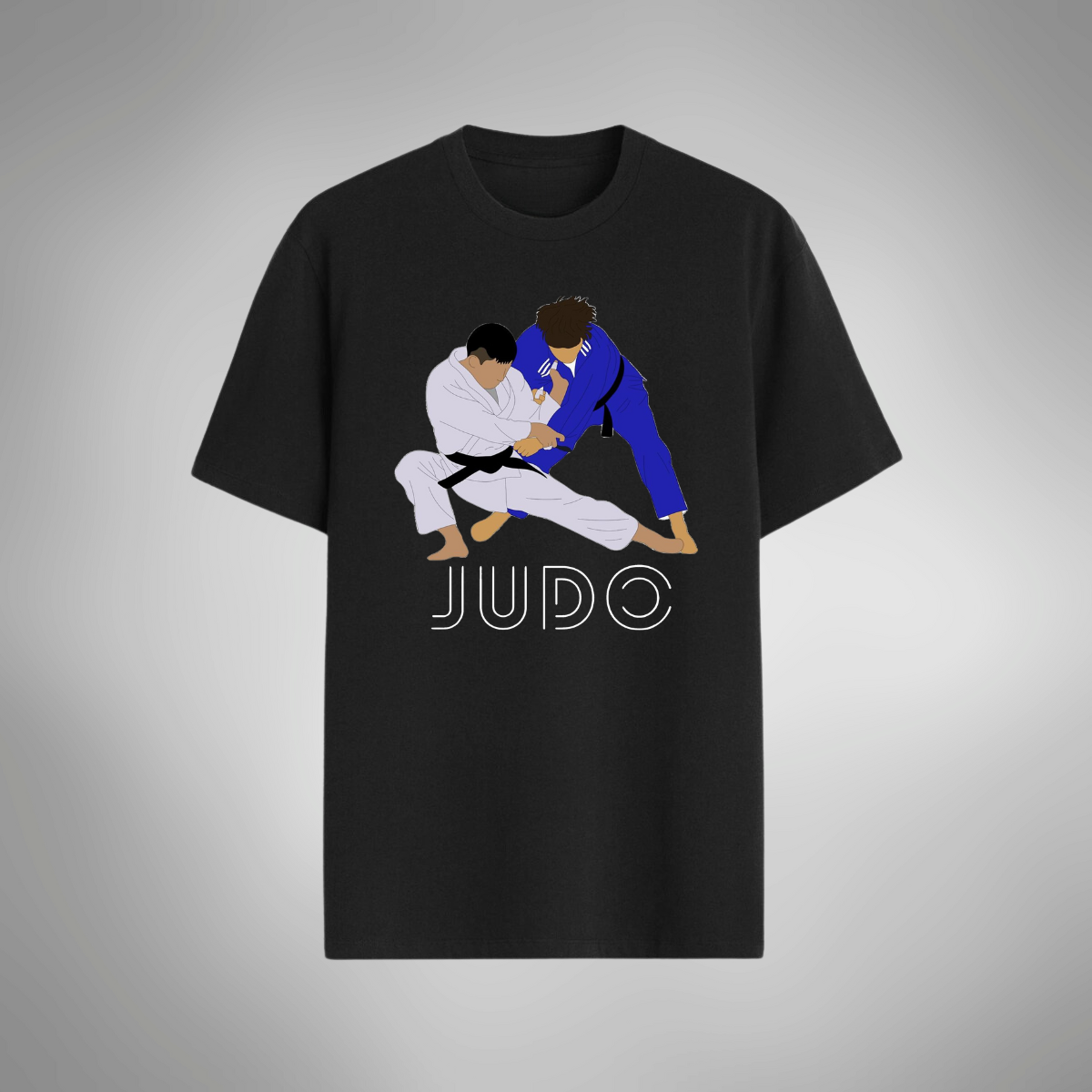 Camiseta Regular Casual Unissex Judo Algodão 30.1 Luta - 05