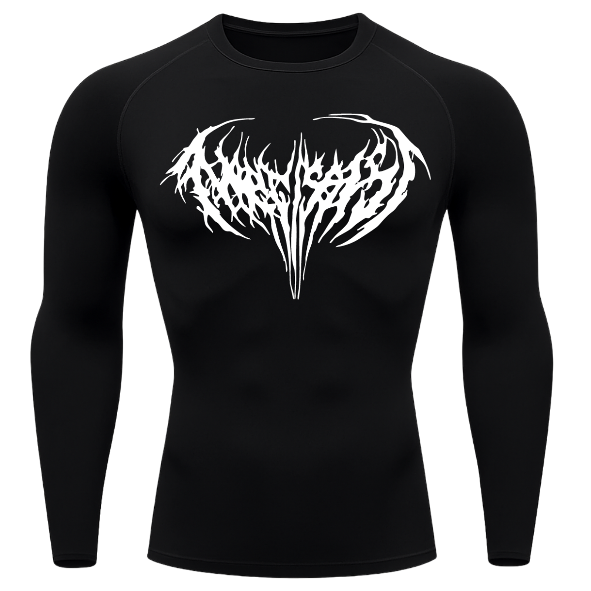 Camiseta Longa Compressão Proteção UV Cyber Tribal Narcissist Rash Guard