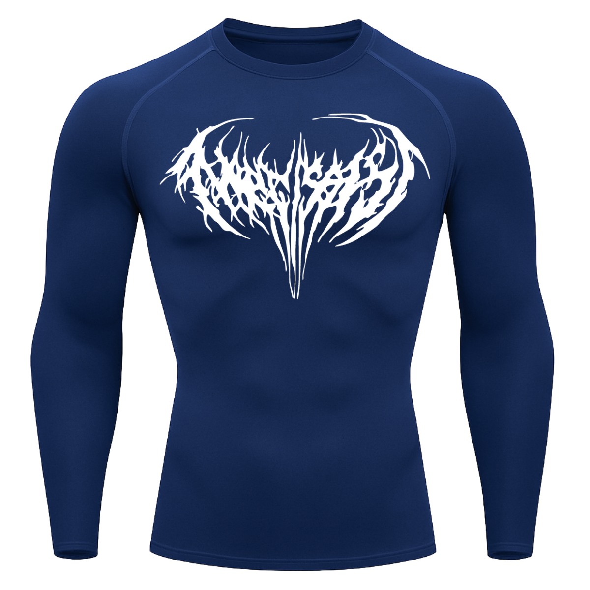 Camiseta Longa Compressão Proteção UV Cyber Tribal Narcissist Rash Guard