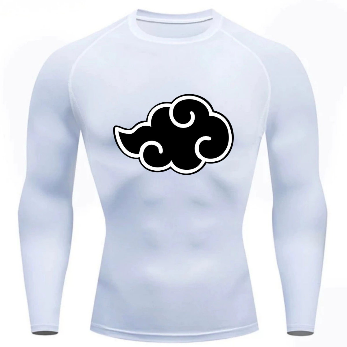 Camiseta Longa Compressão Proteção UV Akatsuki Naruto