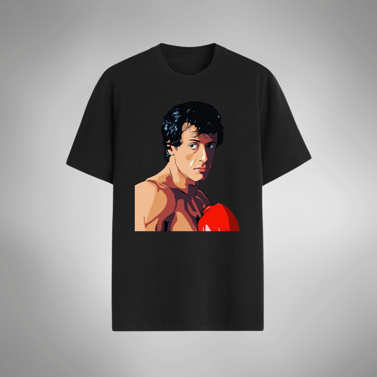 Camiseta Regular Casual Unissex Boxe Rocky Balboa Algodão 30.1 Luta - 09