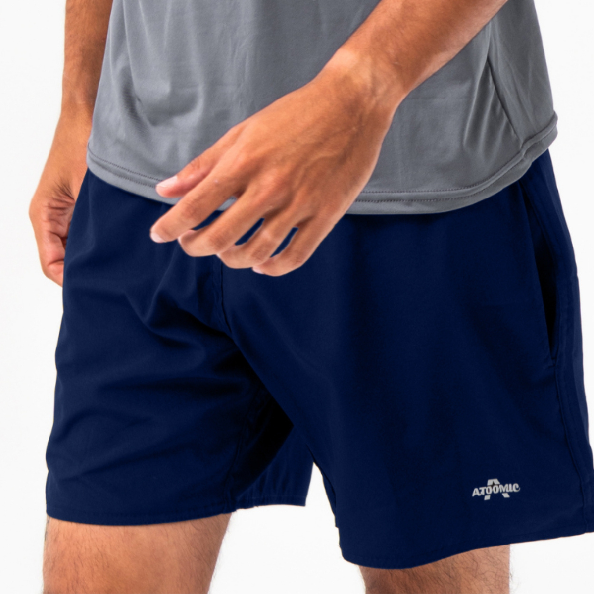 Bermuda Shorts Elastano Premium Mauricinho Treino - Azul Marinho