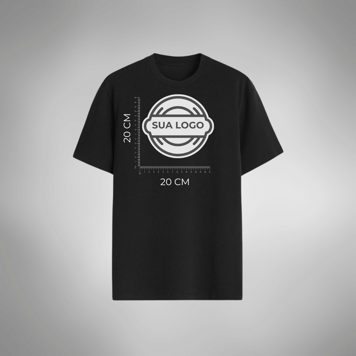 Camiseta PERSONALIZADA Algodão Premium Casual Algodão 30.1 Estampa Logo
