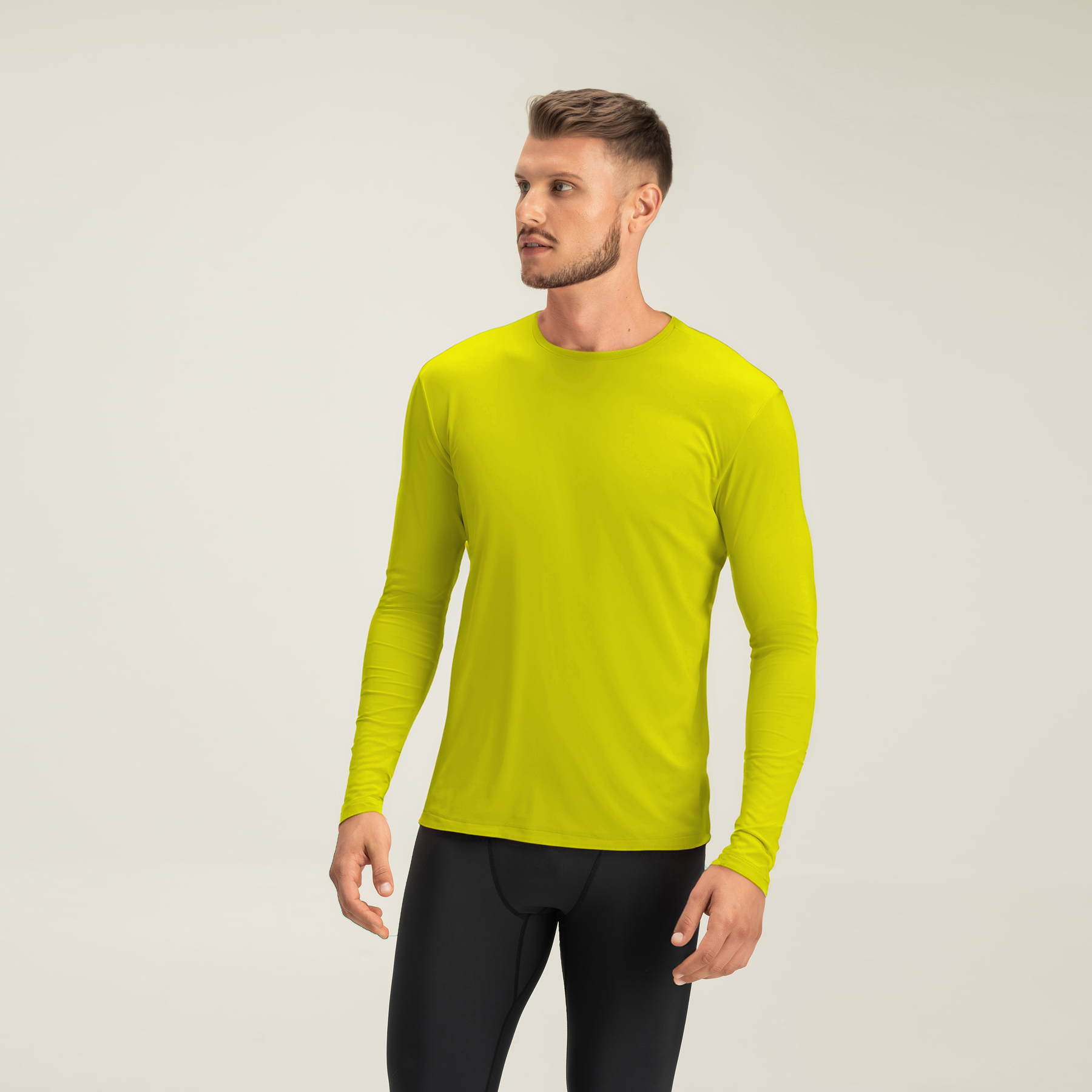 Camisa Térmica Masculina Amarela - Proteção solar UV 50+
