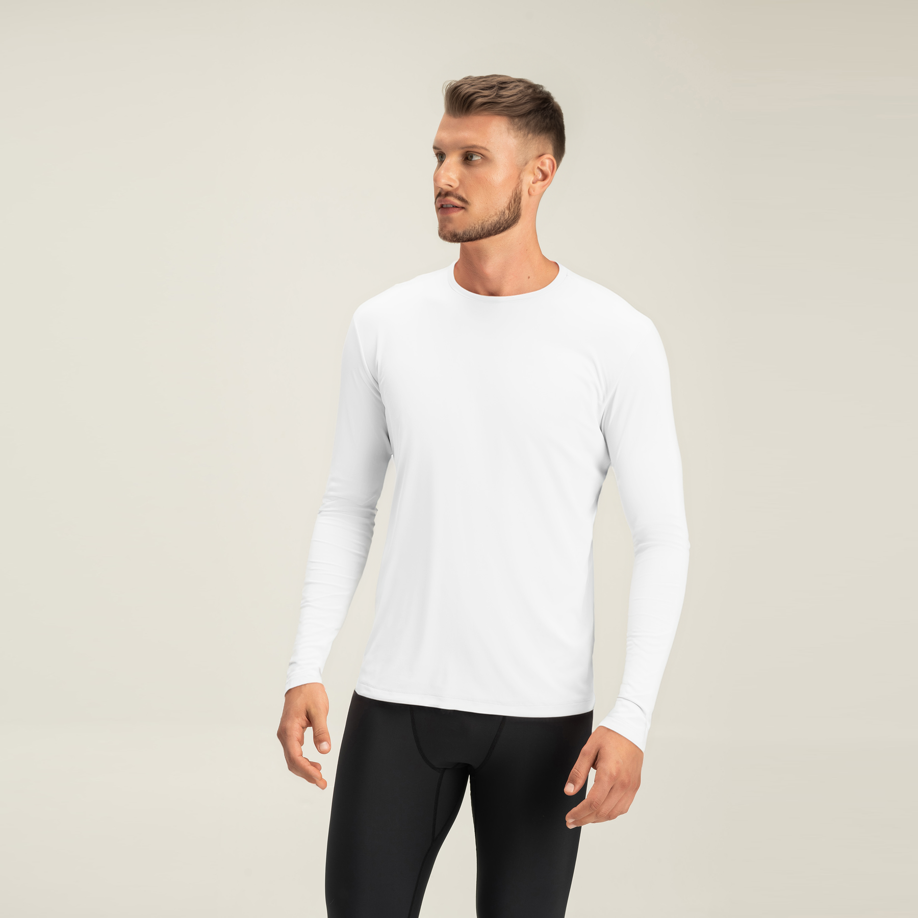 Camisa Térmica Masculina Branca - Proteção Solar UV50+