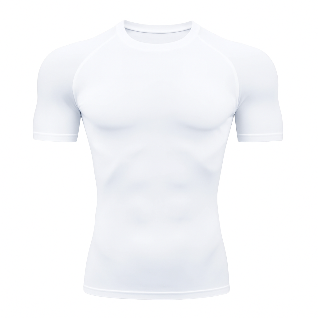Camiseta Manga Curta Branco Proteção Uv 50+ DryFit
