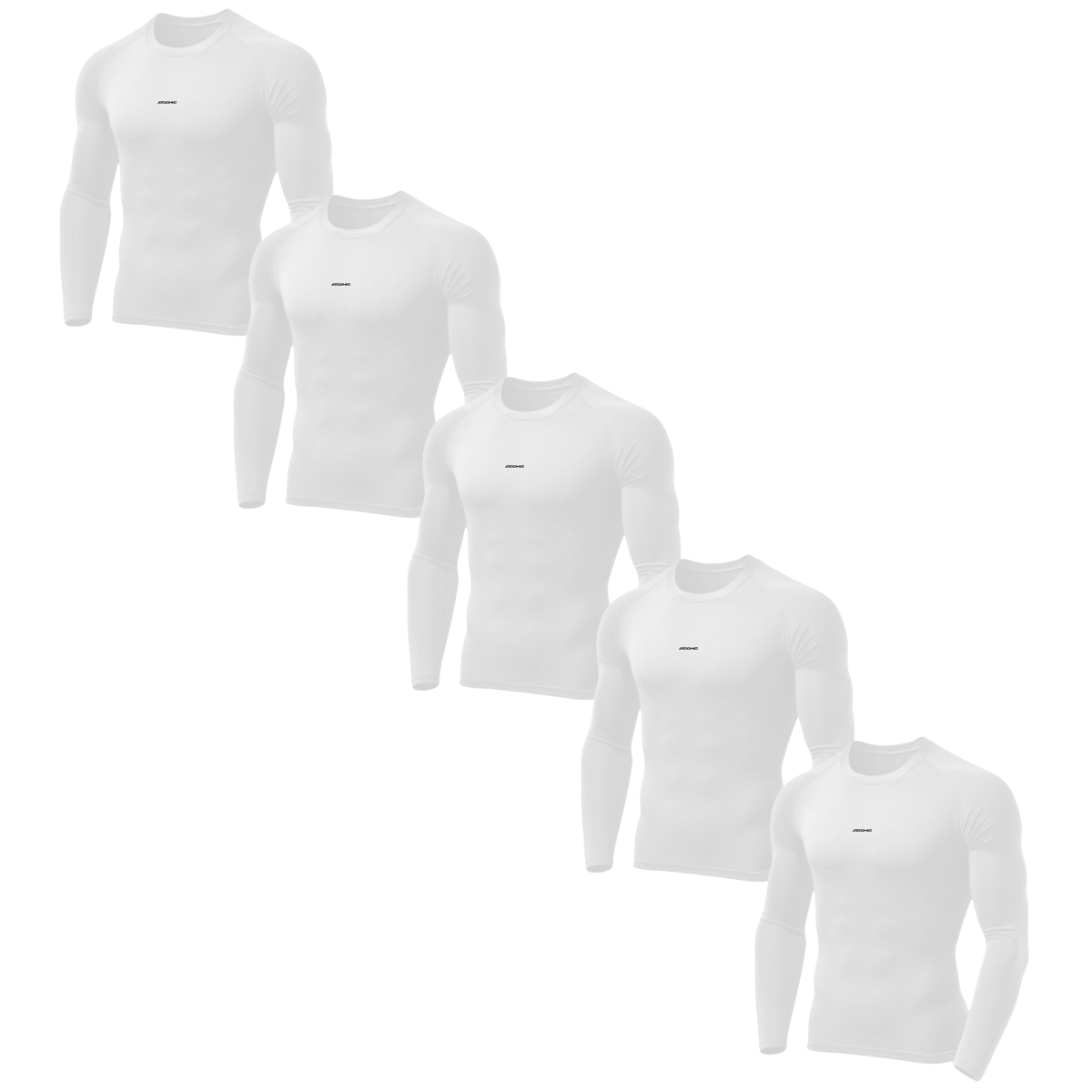 Kit 5 Camisas térmicas de Proteção Uv 50+ Segunda Pele - Todos Kits