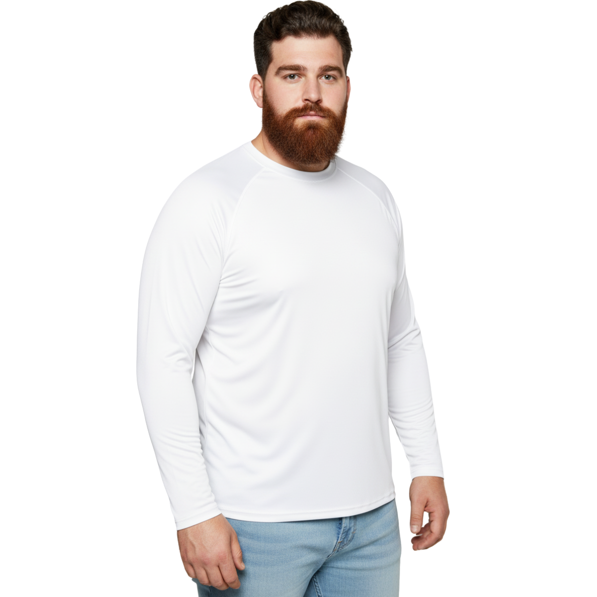 Camisa Plus Size Branco Proteção Solar 50+