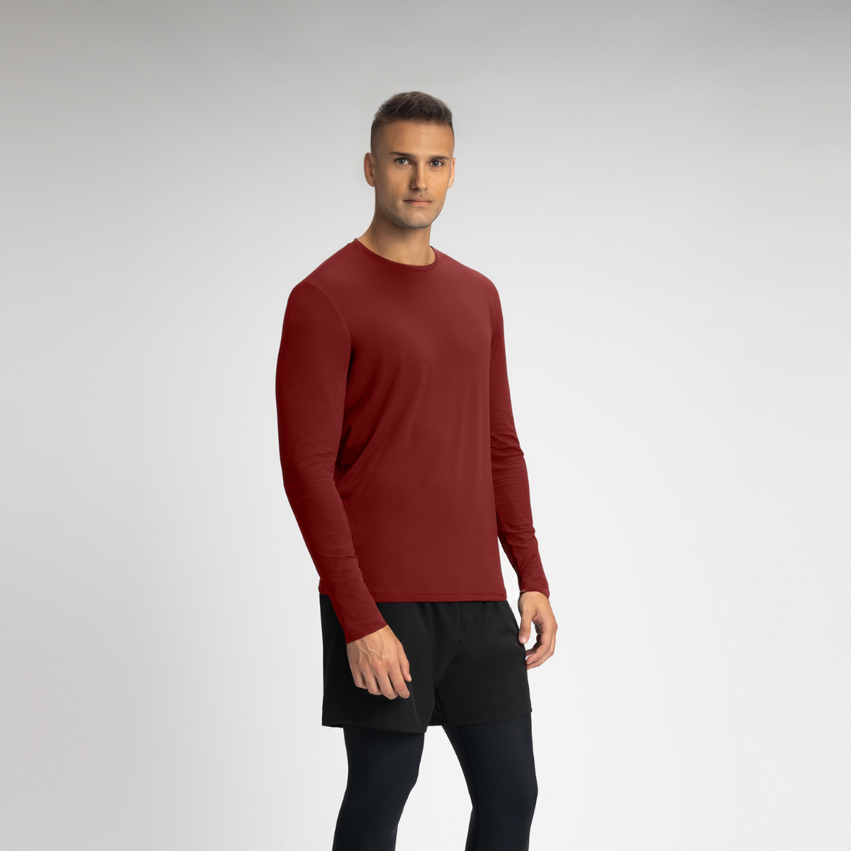 Camisa Térmica masculina Vinho Bordo - proteção solar UV 50+