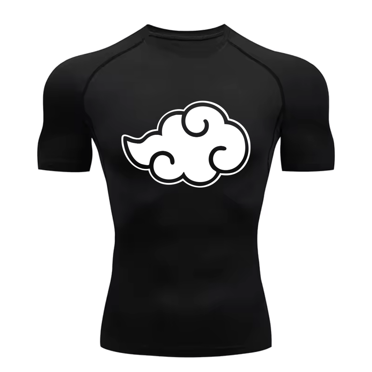 Camiseta Curta Compressão Proteção UV  Nuvem Akatsuki