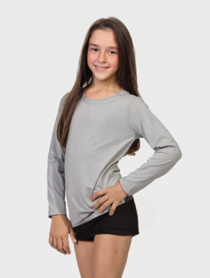 Camiseta Térmica Feminina Infantil Proteção Solar Uv 50+ - Todas as Cores