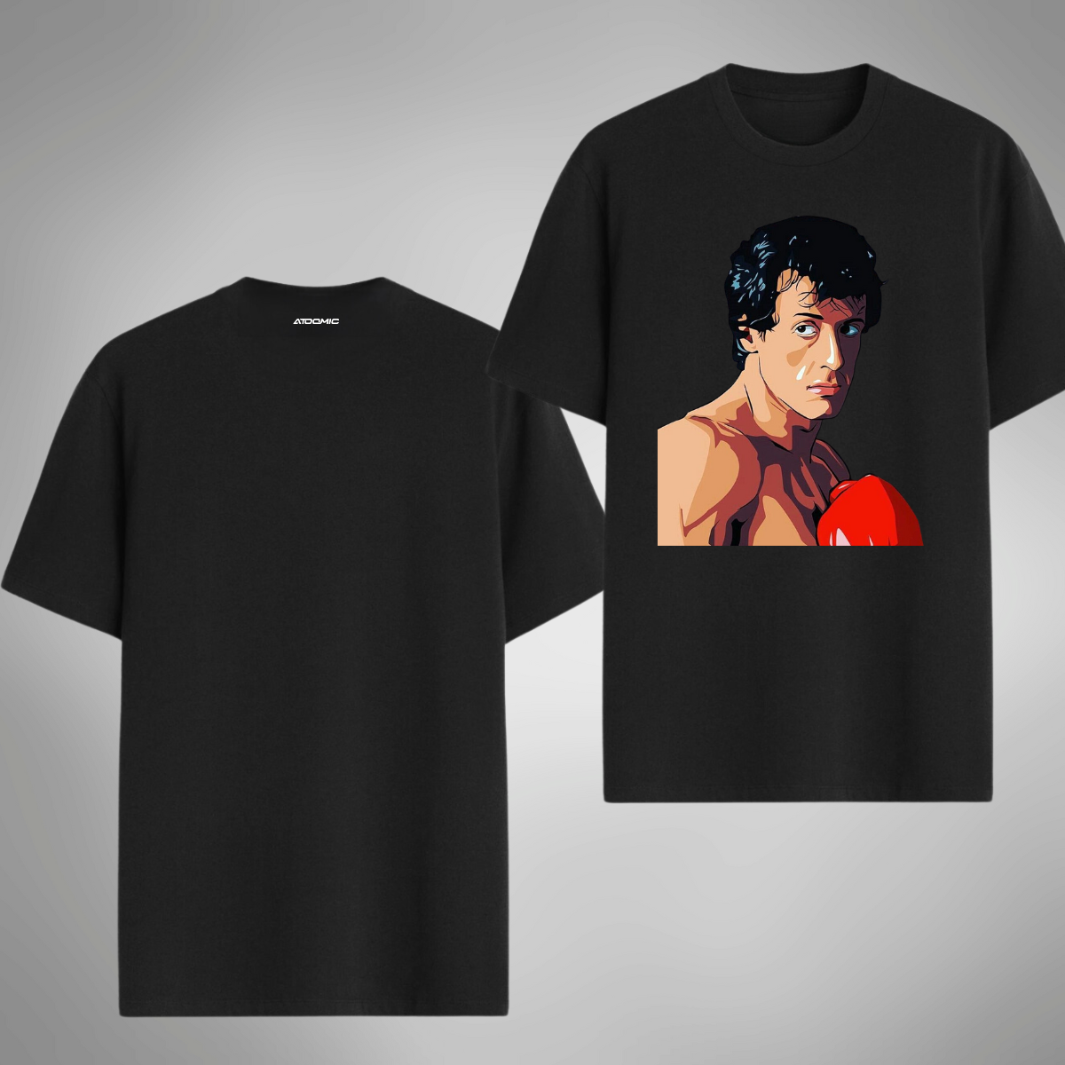 Camiseta Regular Casual Unissex Boxe Rocky Balboa Algodão 30.1 Luta - 09
