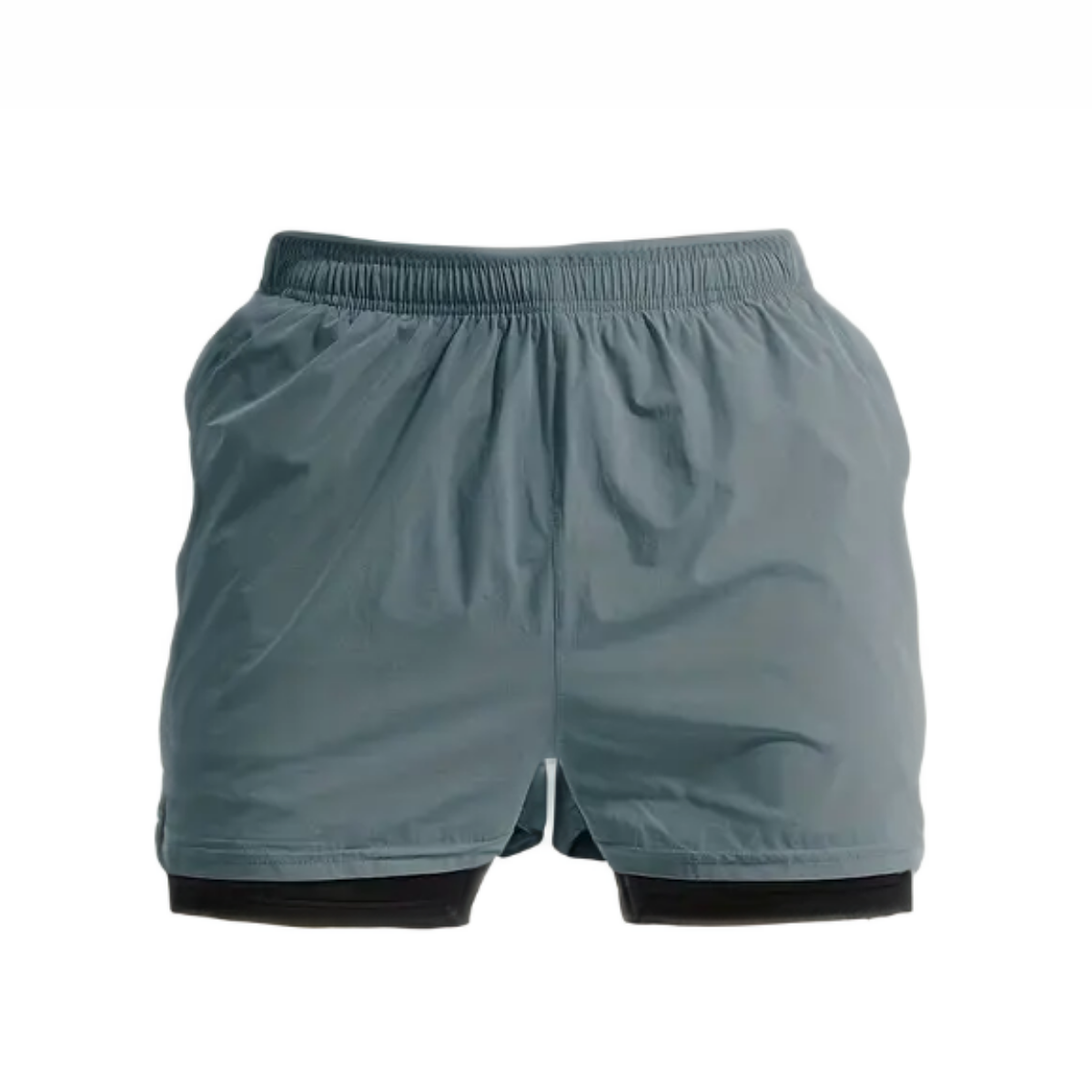 Shorts Bermuda 2 em 1 Com Short Interno Compressão Masculino