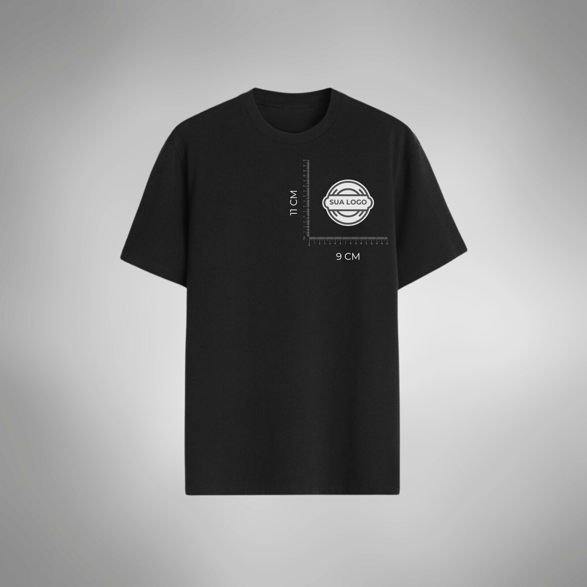 Camiseta PERSONALIZADA Algodão Premium Casual Algodão 30.1 Estampa Logo