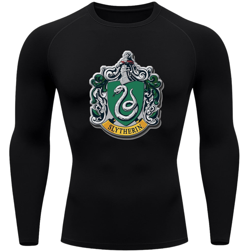 Camiseta Compressão Manga Longa Proteção UV Harry Potter Rash Guard