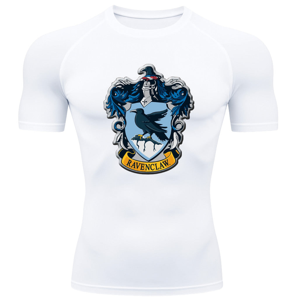 Camiseta Compressão Manga Curta Proteção UV Harry Potter Rash Guard