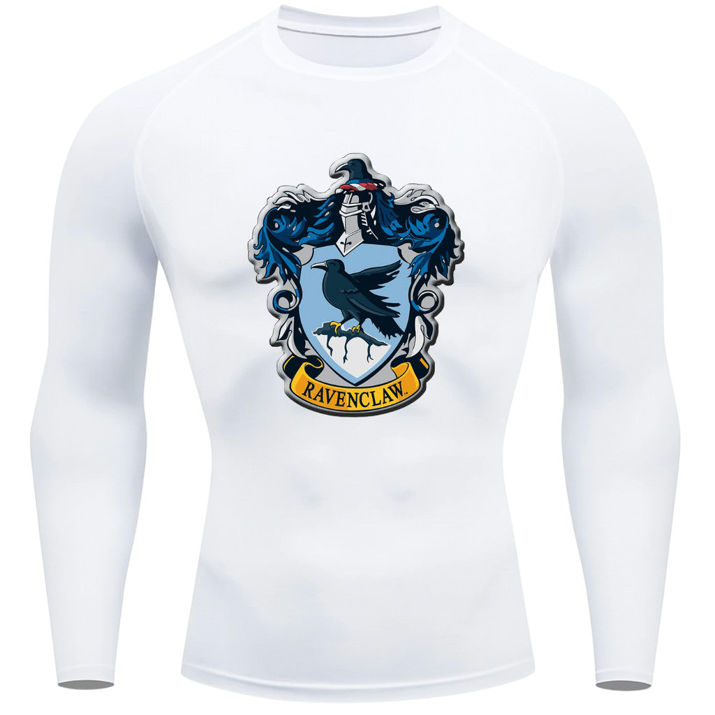 Camiseta Compressão Manga Longa Proteção UV Harry Potter Rash Guard
