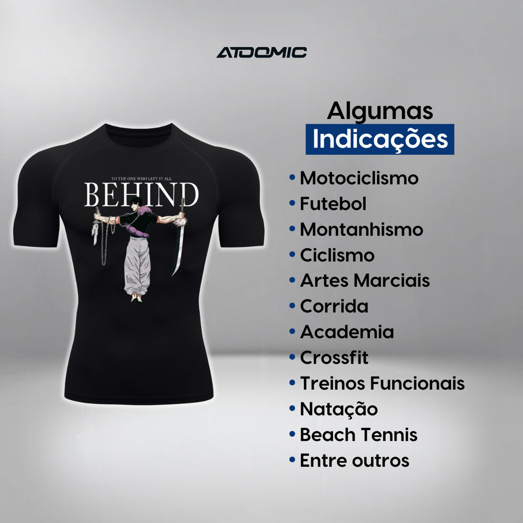 Camiseta Compressão Manga Curta Proteção UV Harry Potter Rash Guard