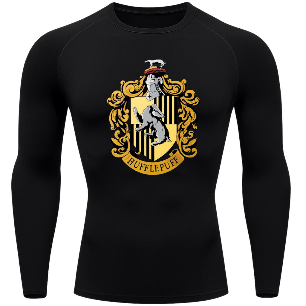 Camiseta Compressão Manga Longa Proteção UV Harry Potter Rash Guard