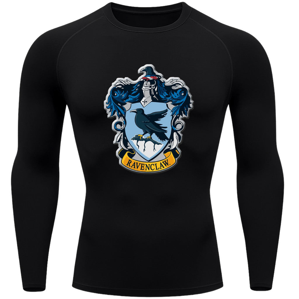 Camiseta Compressão Manga Longa Proteção UV Harry Potter Rash Guard