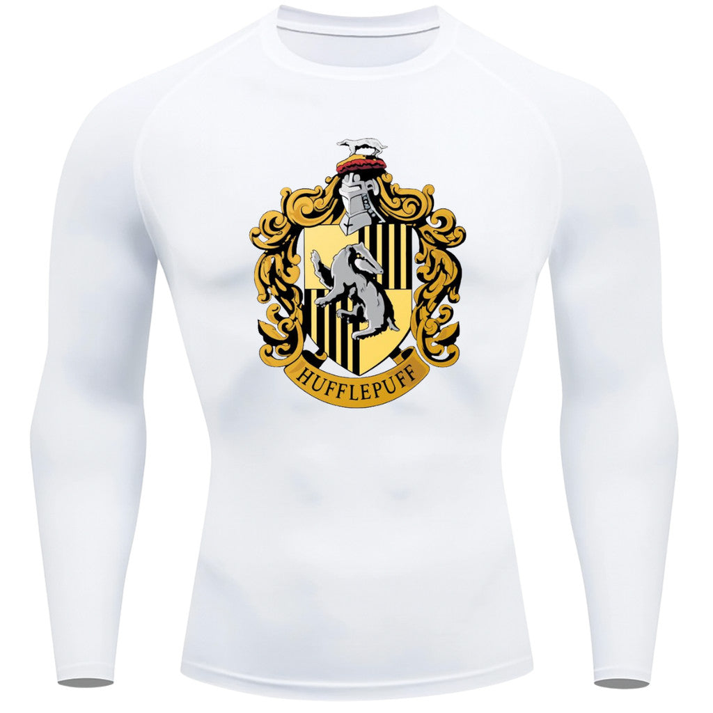 Camiseta Compressão Manga Longa Proteção UV Harry Potter Rash Guard