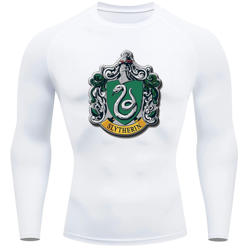 Camiseta Compressão Manga Longa Proteção UV Harry Potter Rash Guard