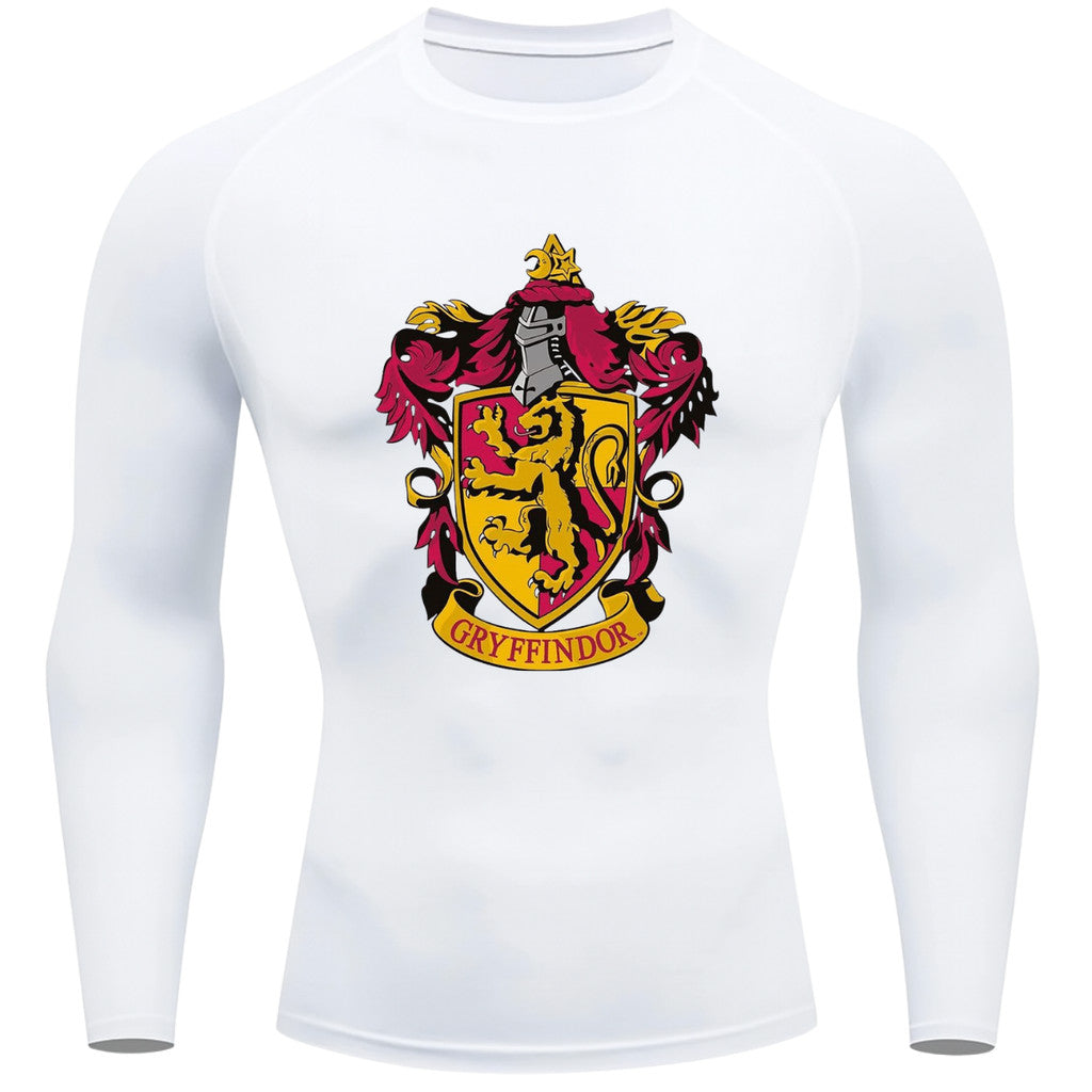 Camiseta Compressão Manga Longa Proteção UV Harry Potter Rash Guard