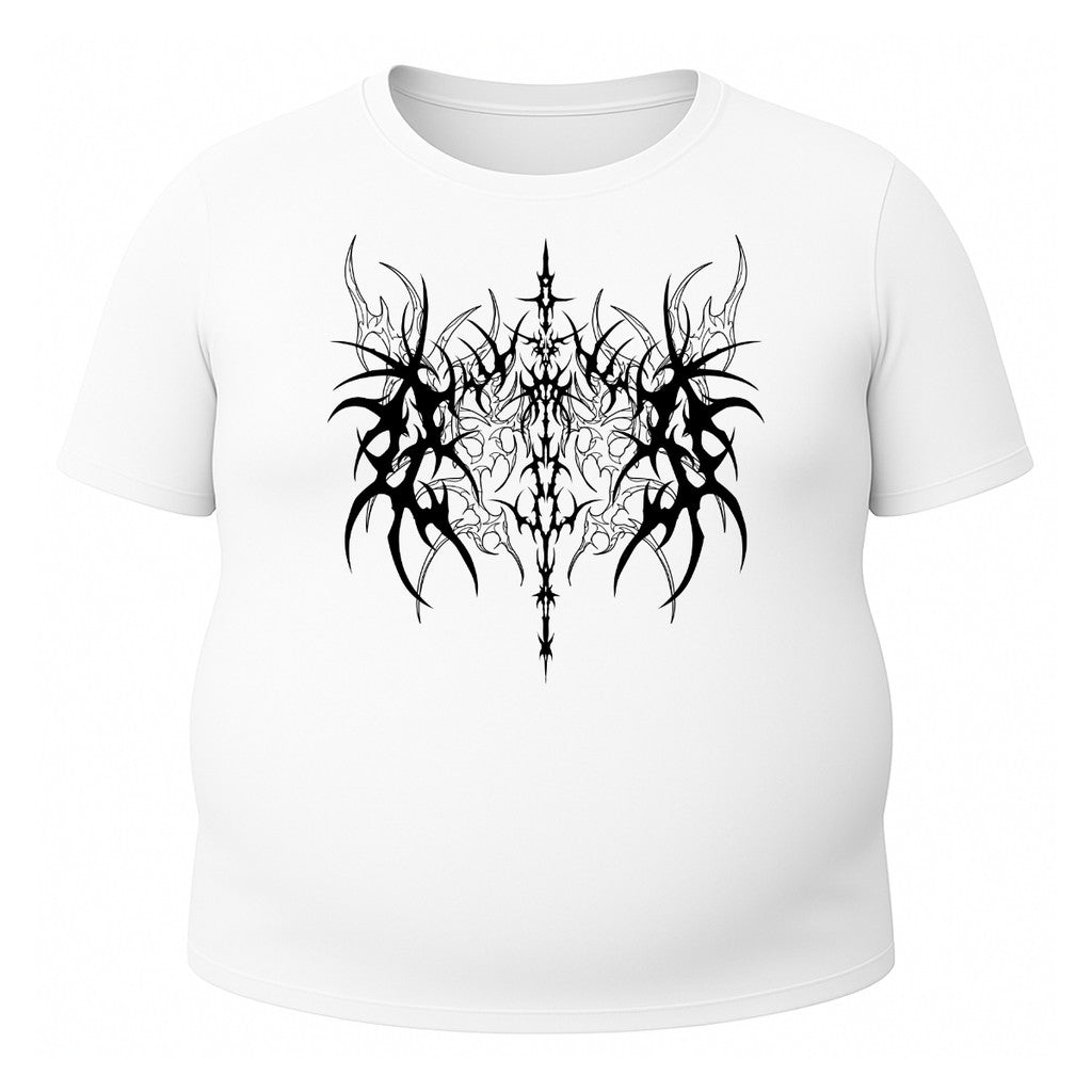 Camiseta Plus Size Uv 50+ Manga Curta Cyber Tribal Dark Vanguard Rash Guard