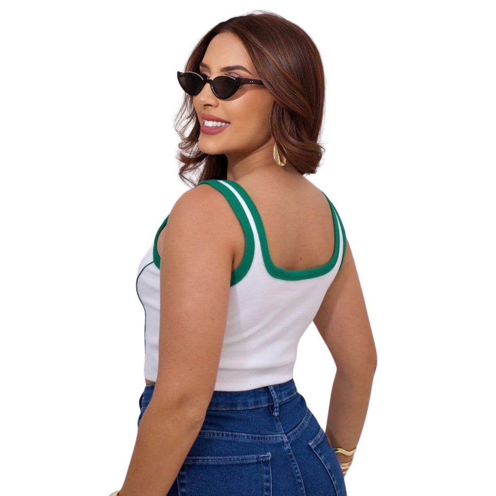 Regata Cropped Feminino Brasil Várias Cores Copa 2026