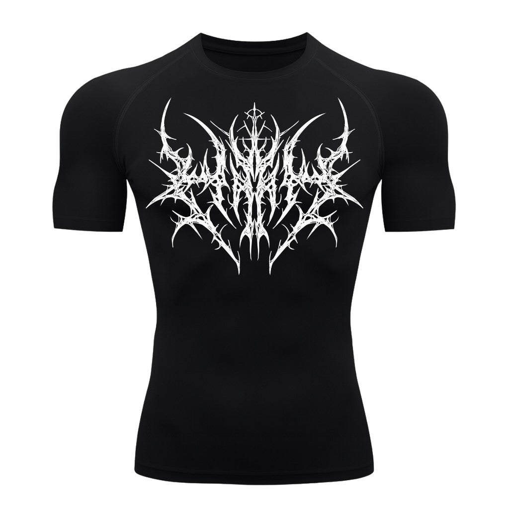 Camiseta Compressão Uv 50+ Manga Curta Cyber Tribal Primal Dominion Rash Guard