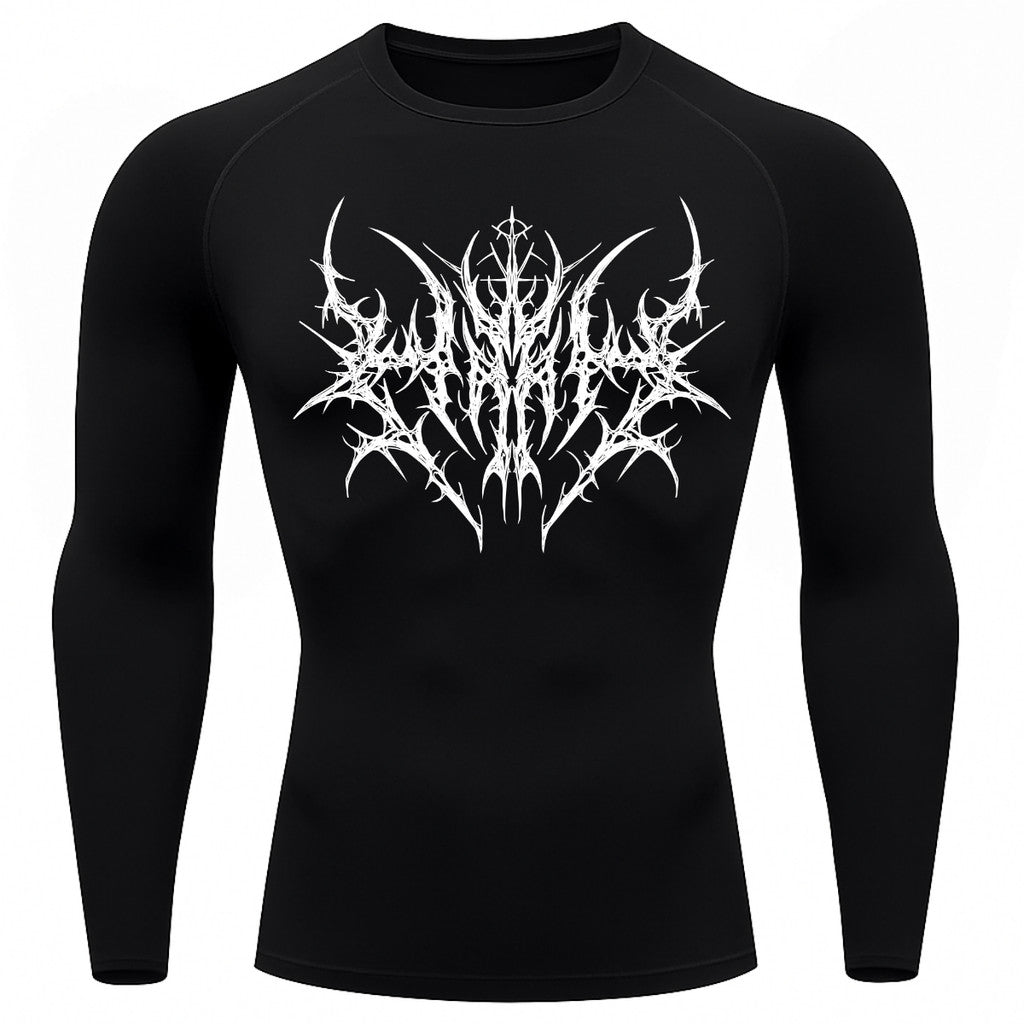 Camiseta Compressão Uv 50+ Manga Longa Cyber Tribal Primal Dominion Rash Guard