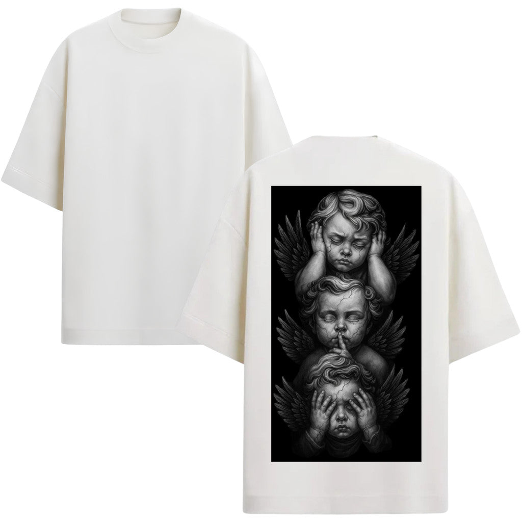 Camiseta Oversized Premium 20.1 Atoomic Angels Of Silence Camisa Unissex