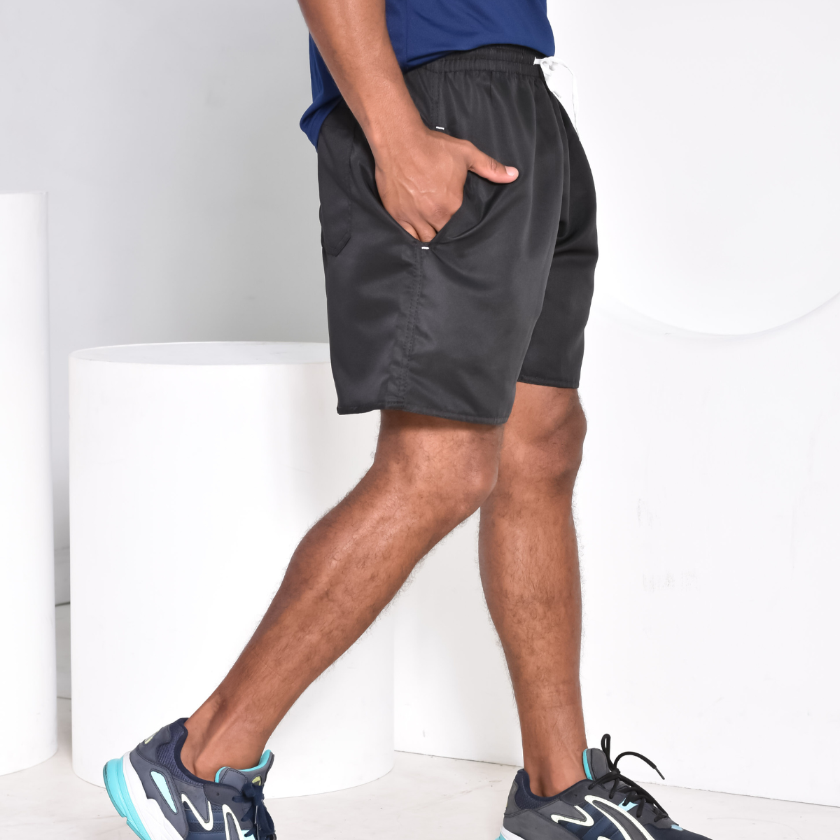 short tactel preto