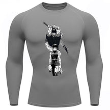 Camiseta Compressão Proteção Uv 50+ Manga Longa Jujutsu Kaisen Toji Zenin Behind Rash Guard